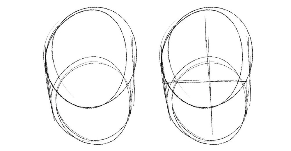 two overlapping circles