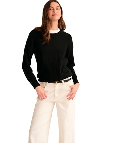 Naadam the Original Cashmere Crewneck Sweater, Black, L