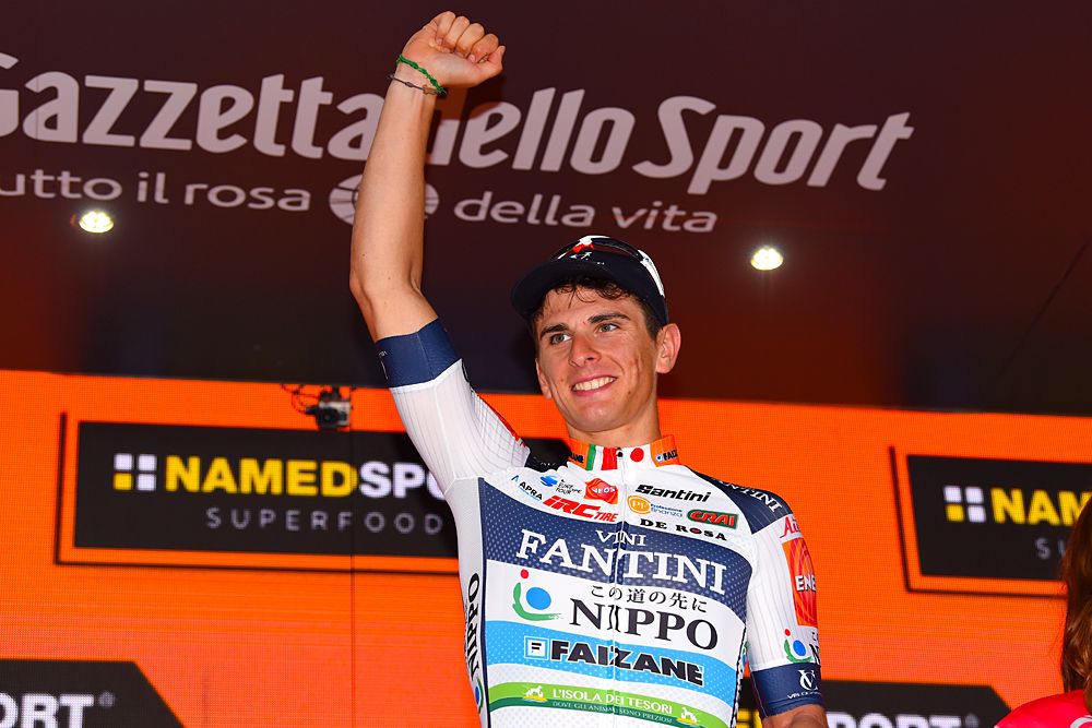 Damiano Cima (Nippo-Vini Fantini-Faizane) wins stage 18 at the Giro d'Italia