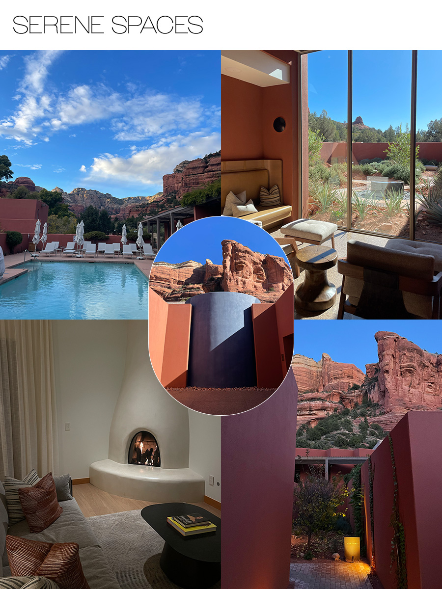 Editor collage highlighting the wellness spa and resort Mii Amo.