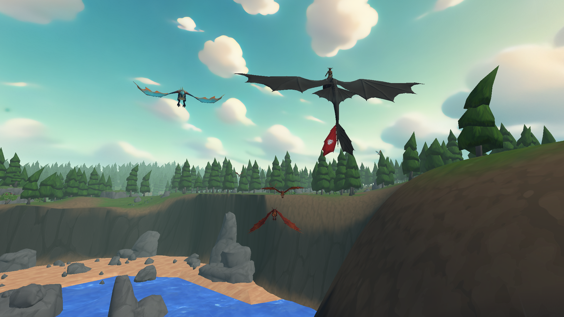 An image from How to Train Your Dragon: Riders of the Skies game for Nex Playground