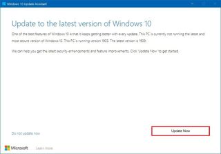 Windows Update update assistant tool