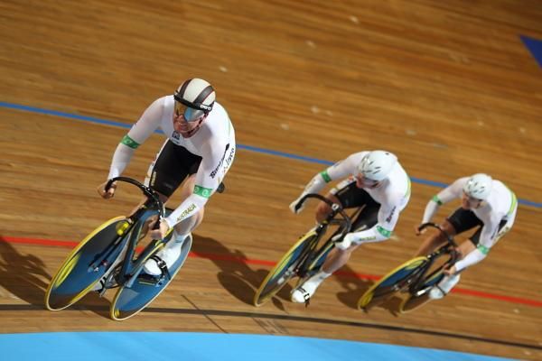 The Australians start their ride against Great Britain for the bronze medal