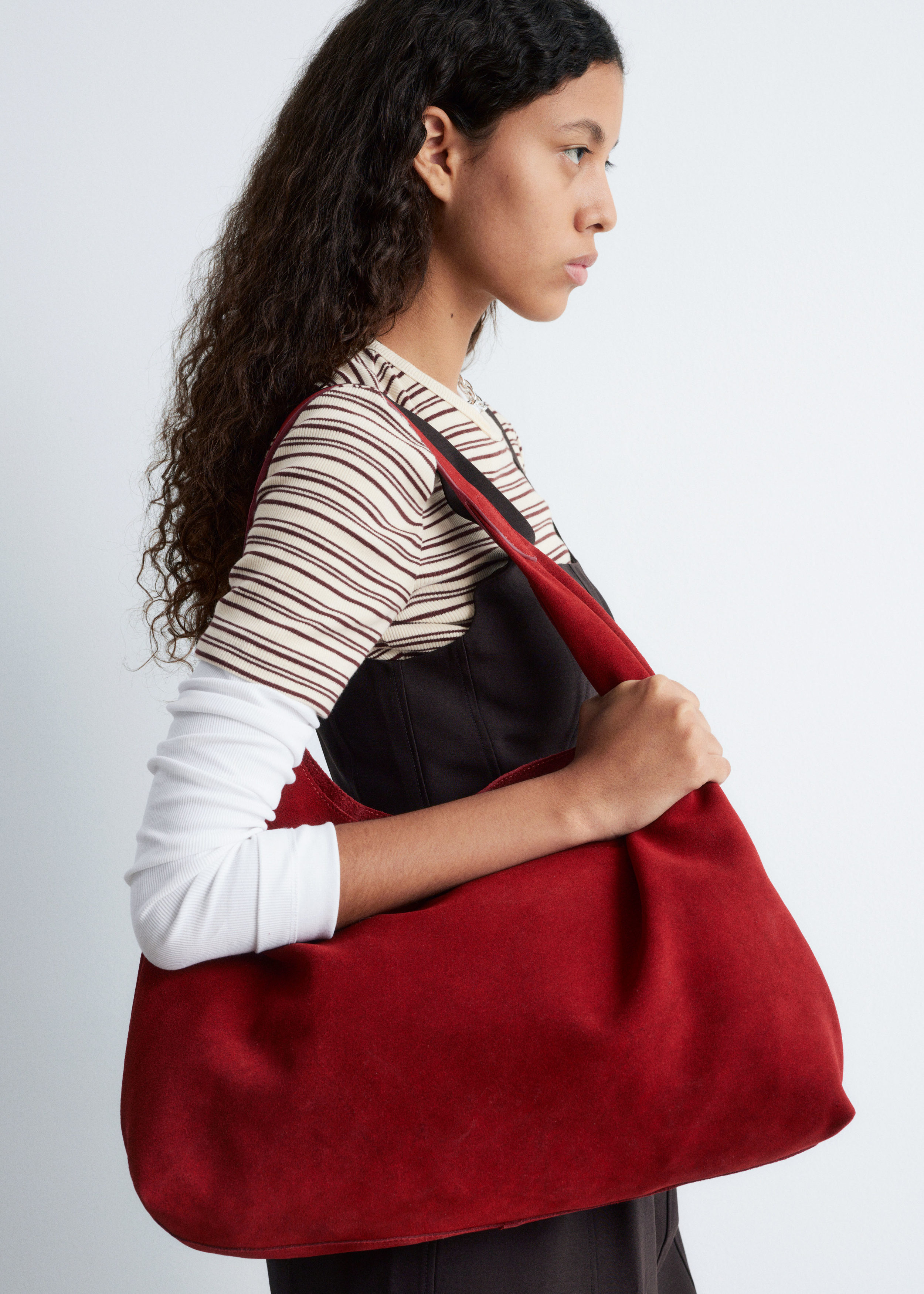 Large Suede Tote Bag