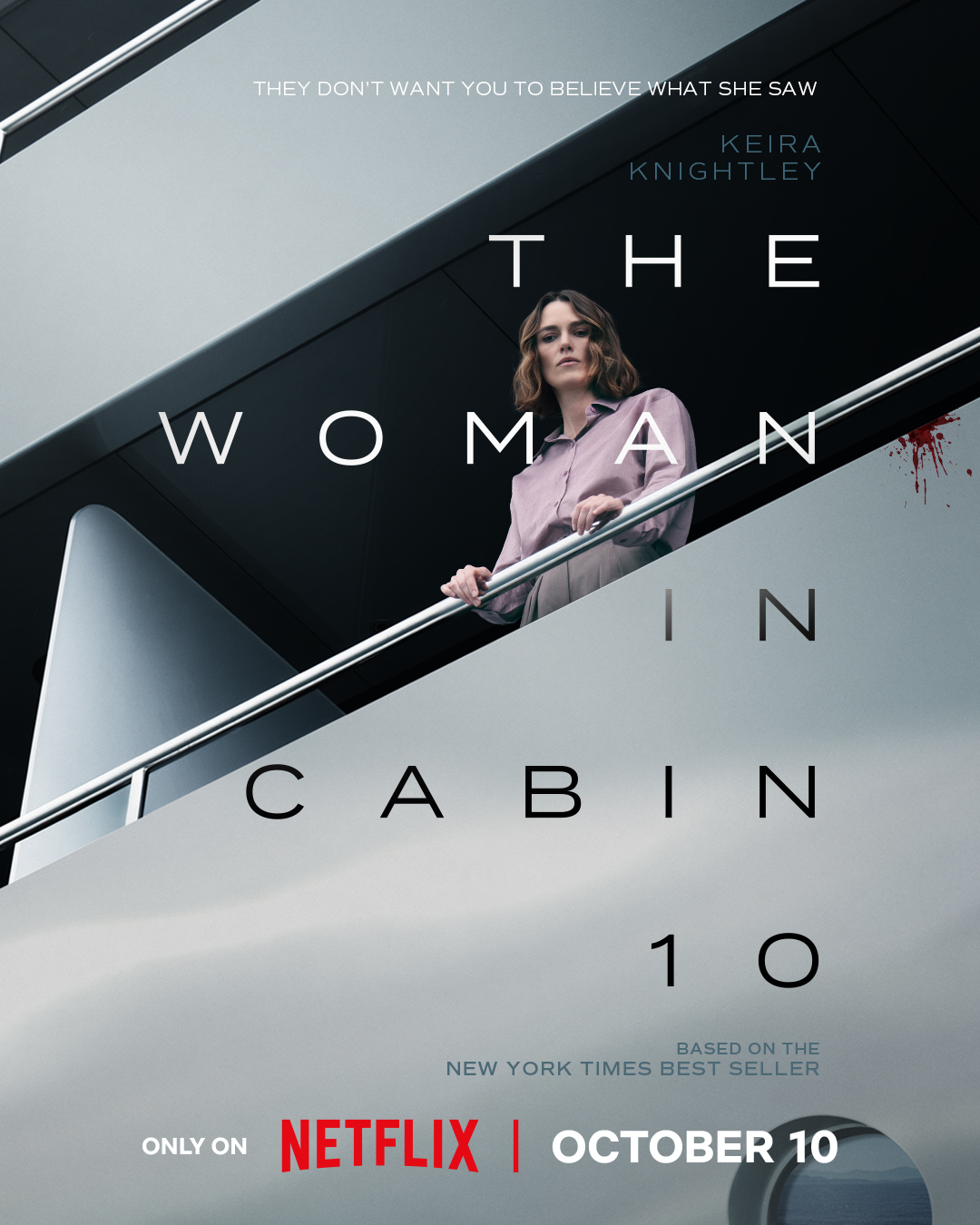 The Woman In Cabin 10 poster