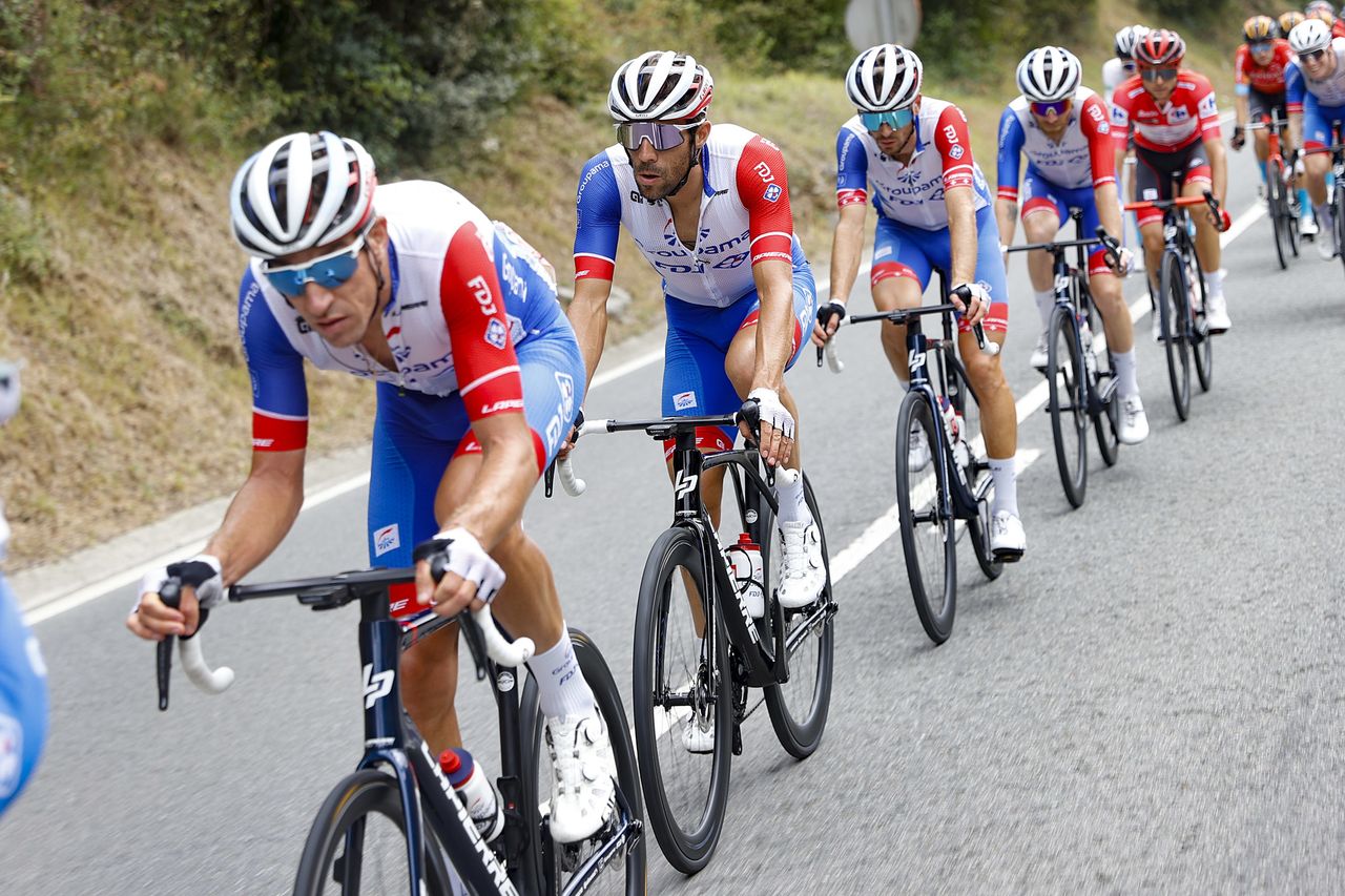 Vuelta Espana 2022 - 77th edition - 6th stage - Bilbao - Pico Jano 181,2 km - 25/08/2022 - Thibaut Pinot (FRA - Groupama - FDJ) - photo Luis Angel Gomez/SprintCyclingAgency&Acirc;&copy;2022