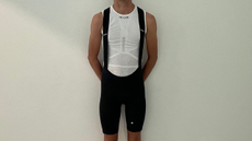 Male cyclist wearing Assos Equipe R S9 bib shorts
