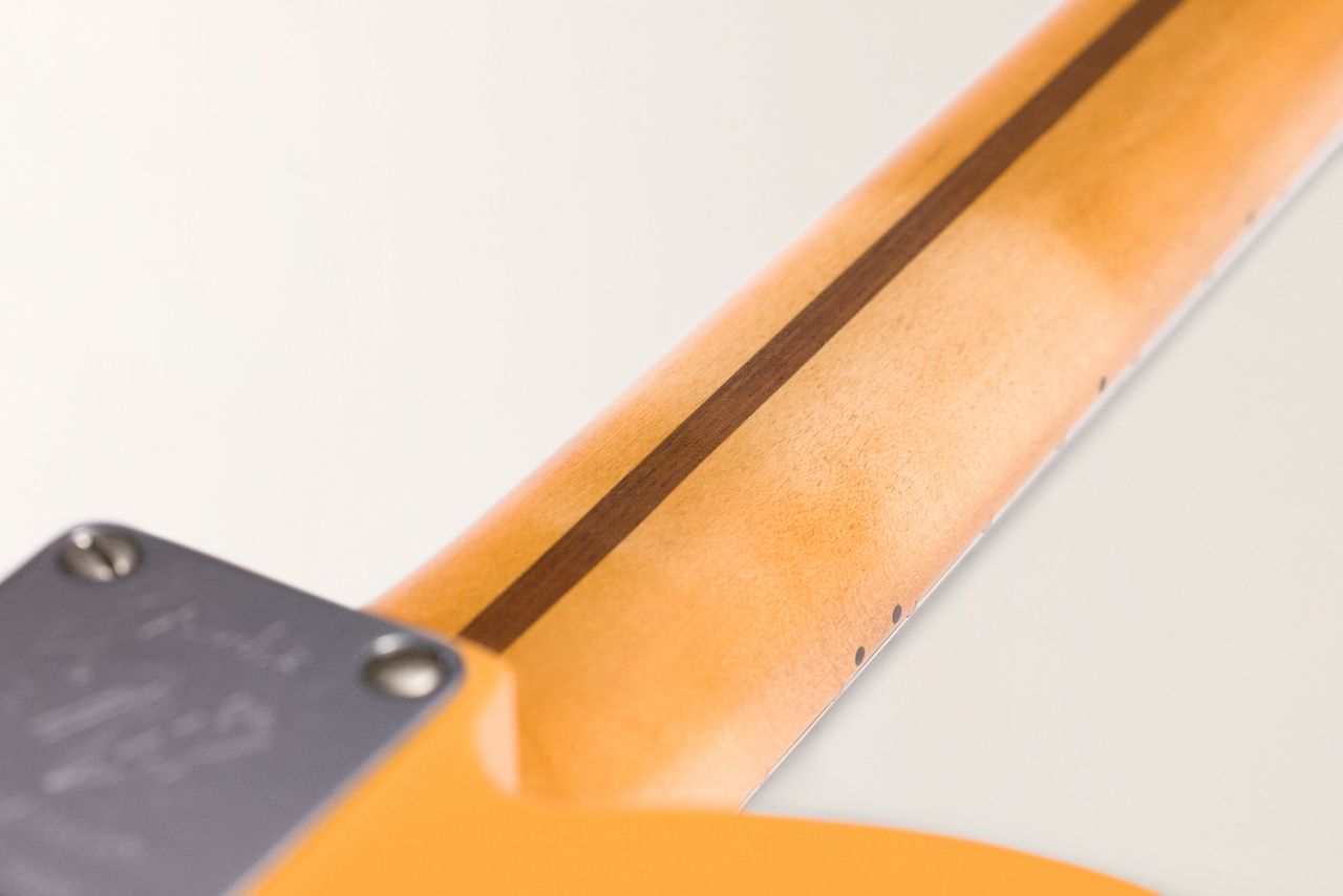 Details of the 75th Anniversary Vintera II Road Worn 1951 Telecaster in Butterscotch Blonde