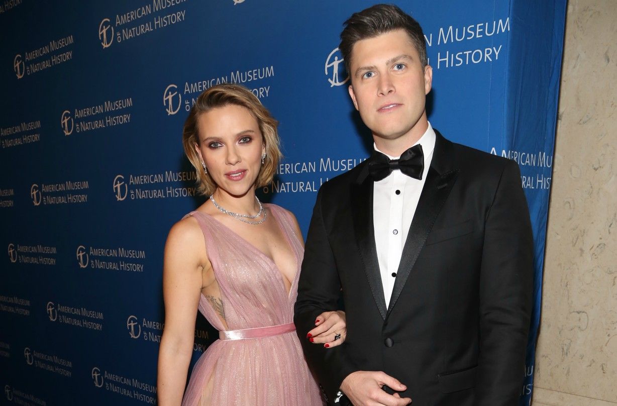 Scarlett Johansson Colin Jost