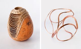Gourd basket and Copper coil