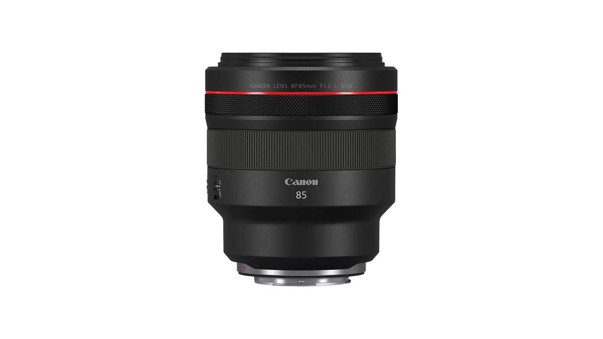 A Canon RF 85mm F/1.2 L USM lens
