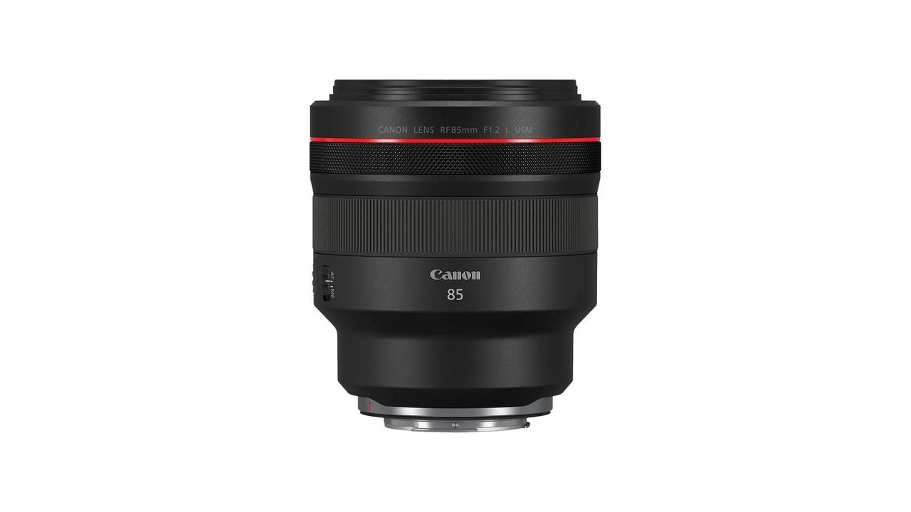 A Canon RF 85mm F/1.2 L USM lens