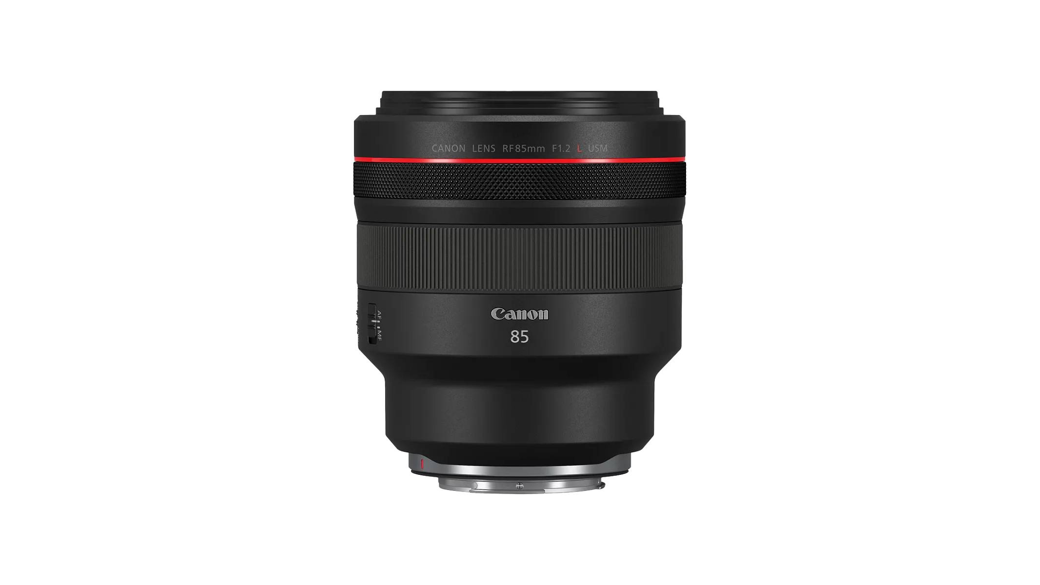 A Canon RF 85mm F/1.2 L USM lens