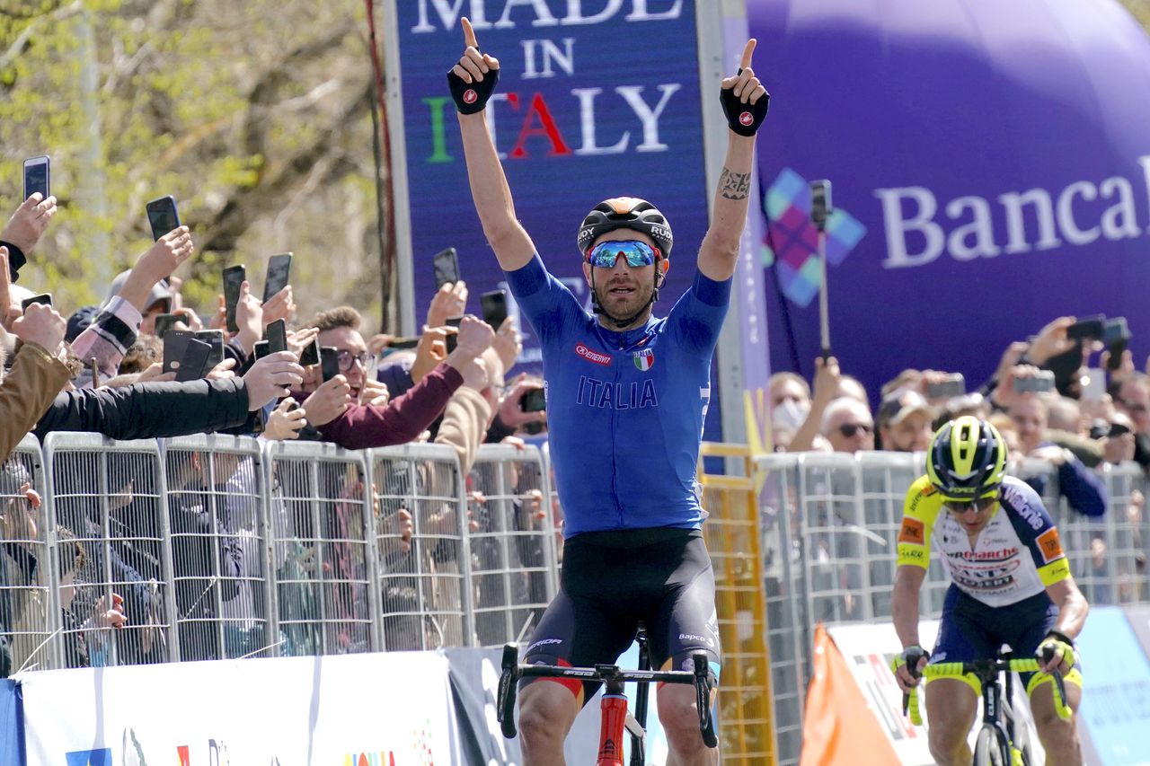 Giro di Sicilia 2022 - 3rd Edition - 2nd stage Palma di Montechiaro - Caltanissetta 152 km - 13/04/2022 - Damiano Caruso (Italy) - photo Massimo Fulgenzi/SprintCyclingAgency&Acirc;&copy;2022