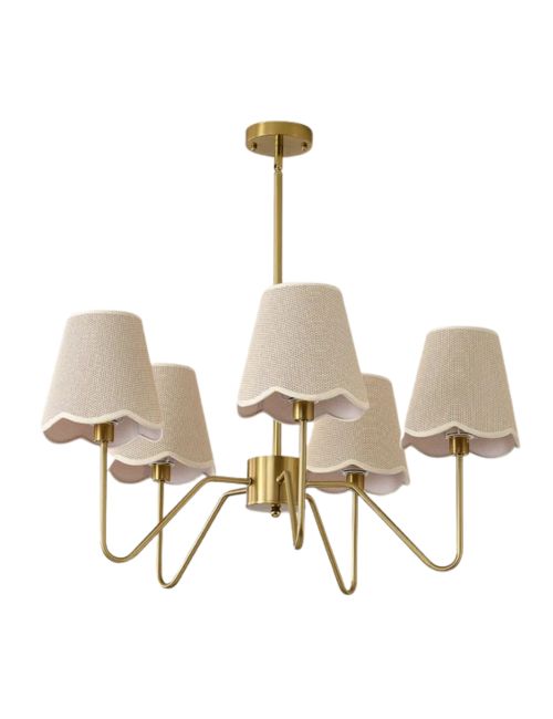 5-light Boho Farmhouse Chandelier