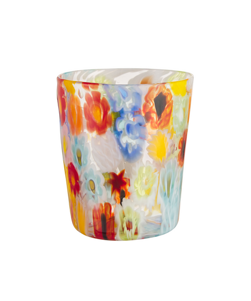 Millefiori Murano Glass Tumbler