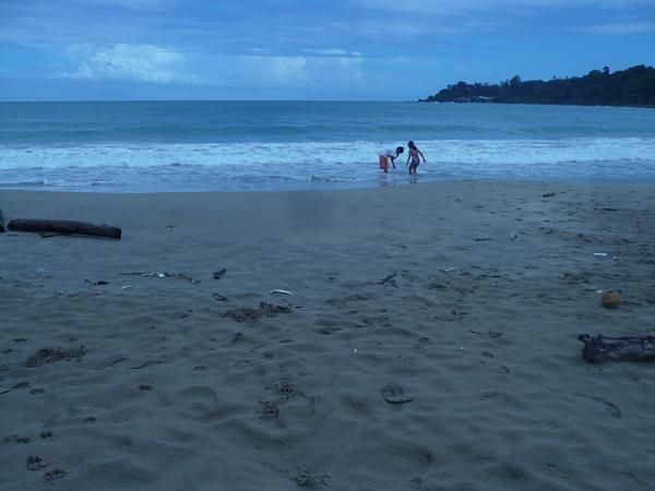 Most racers went for a swim in the Carribean after finishing.