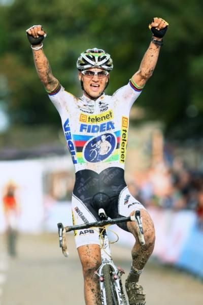 Czech Zdenek Stybar in 2010 at the height of his 'cross career, he too would eventually give up the discipline to focus on the road.