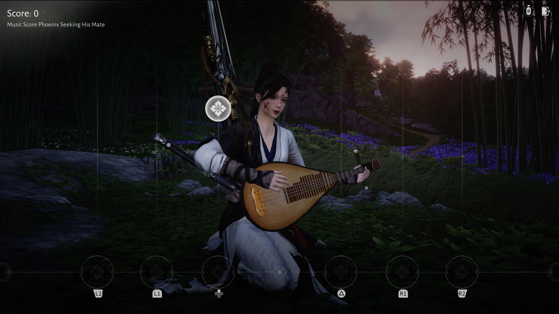 Jamming on an instrument in Where Winds Meet