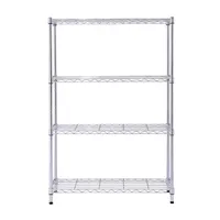 Style Selections 4-Tier Chrome Metal Utility Shelving Unit 