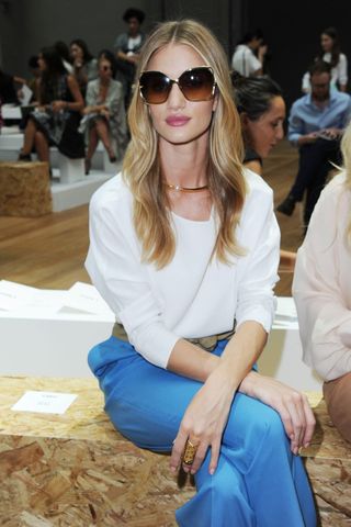 Rosie Huntington Whiteley At Paris Fashion Week