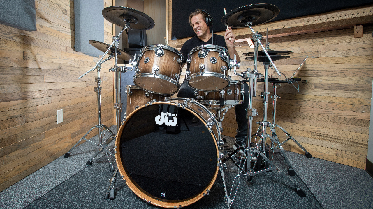 DW has unveiled its DWe acoustic/electronic drum set, here's