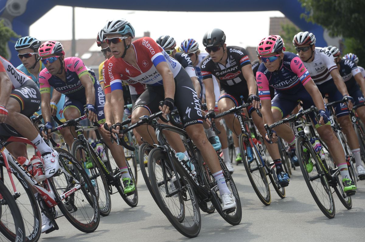 Dutch champion Niki Terpstra in the bunch