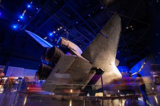 NASA's space shuttle Atlantis is on display at the Kennedy Space Center Visitor Complex in Cape Canaveral, Fla.