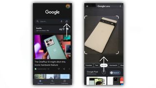 Using Google Lens to search with images and text