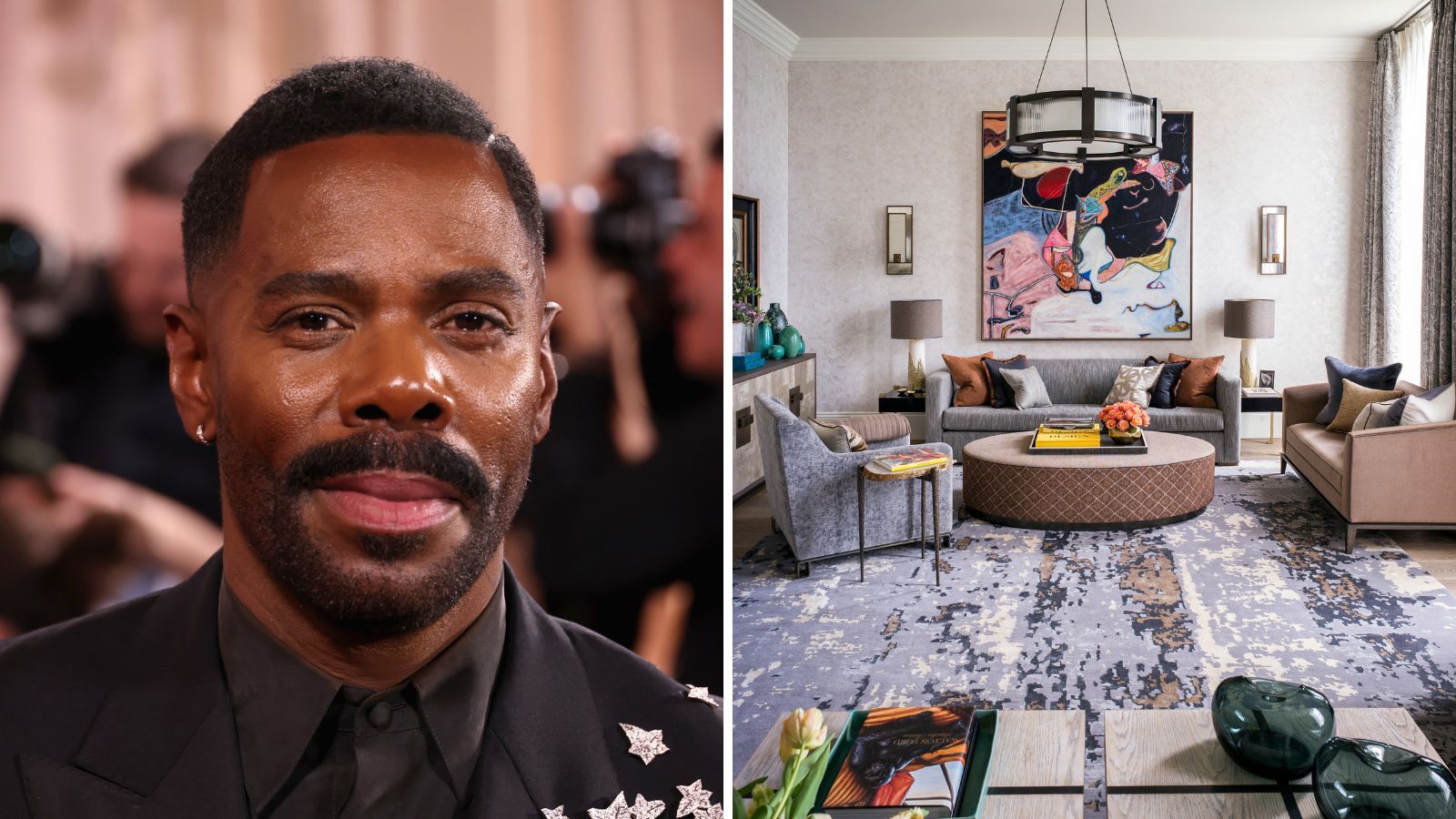 Colman Domingo's Mid-Century Living Space Breaks Every Design Rule – It's a Riot of Art, Color, and Texture