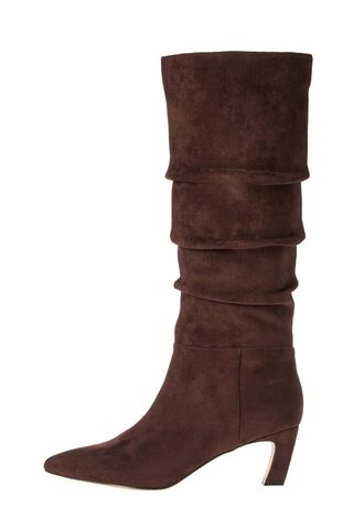 The Drop Women's Gertie Suede Slouchy Boot, Coffee Bean, 8.5