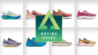 Collage of the best road running shoes