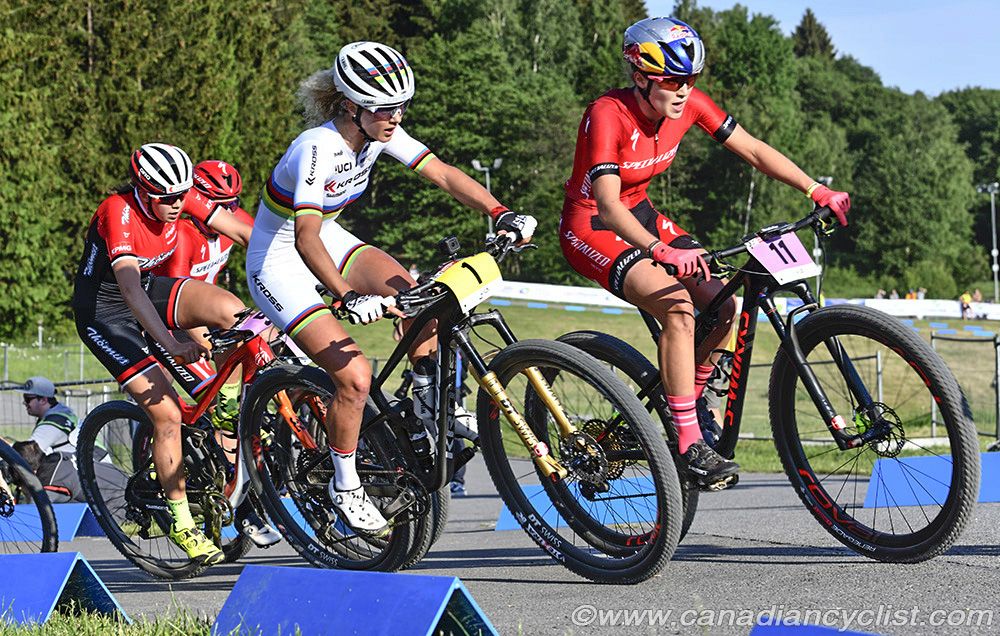 Jolanda Neff (Kross Racing Team) and Kate Courtney (Specialized Racing)