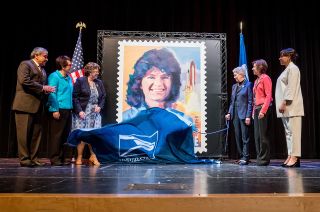 sally ride stamp dedication