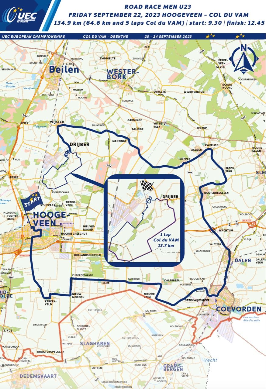 UEC Road European Championships 2023 Maps