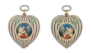 Patek Philippe Museum twin heart-shaped museum pocket watches