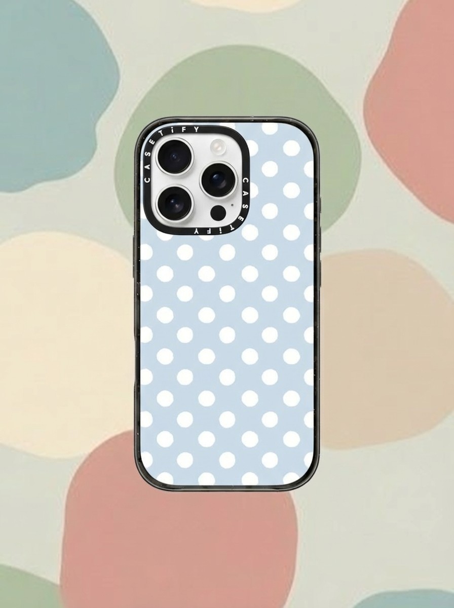 Cloudy Day Dots Phone Case