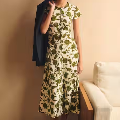 ME+EM Midnight Hibiscus Dress
