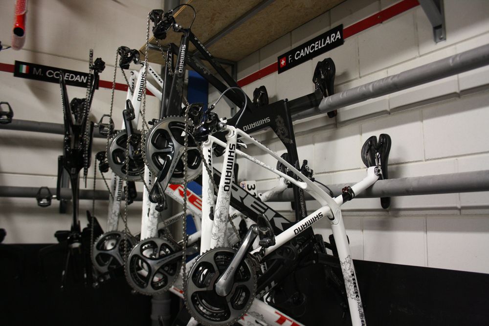 A selection of frames and bikes for Fabian Cancellara