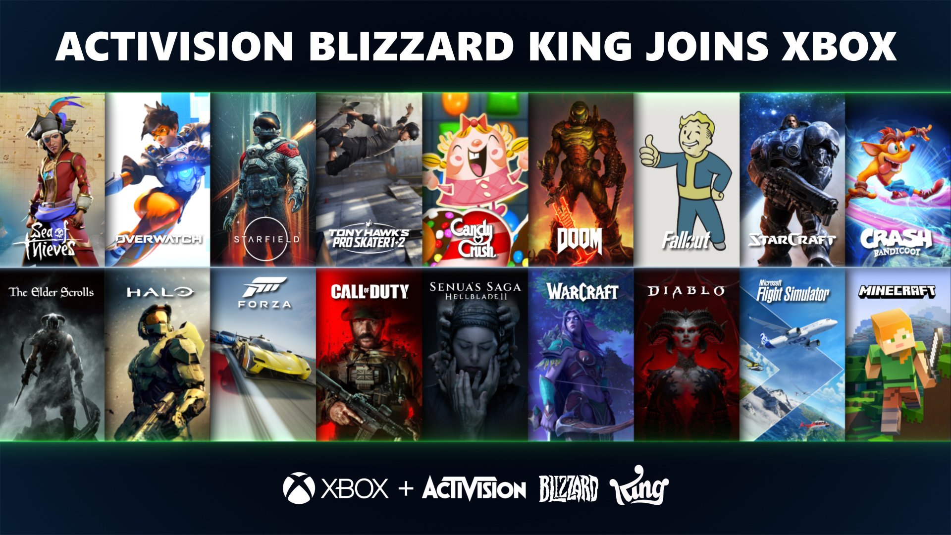 Activision Blizzard se une a Xbox en octubre de 2023