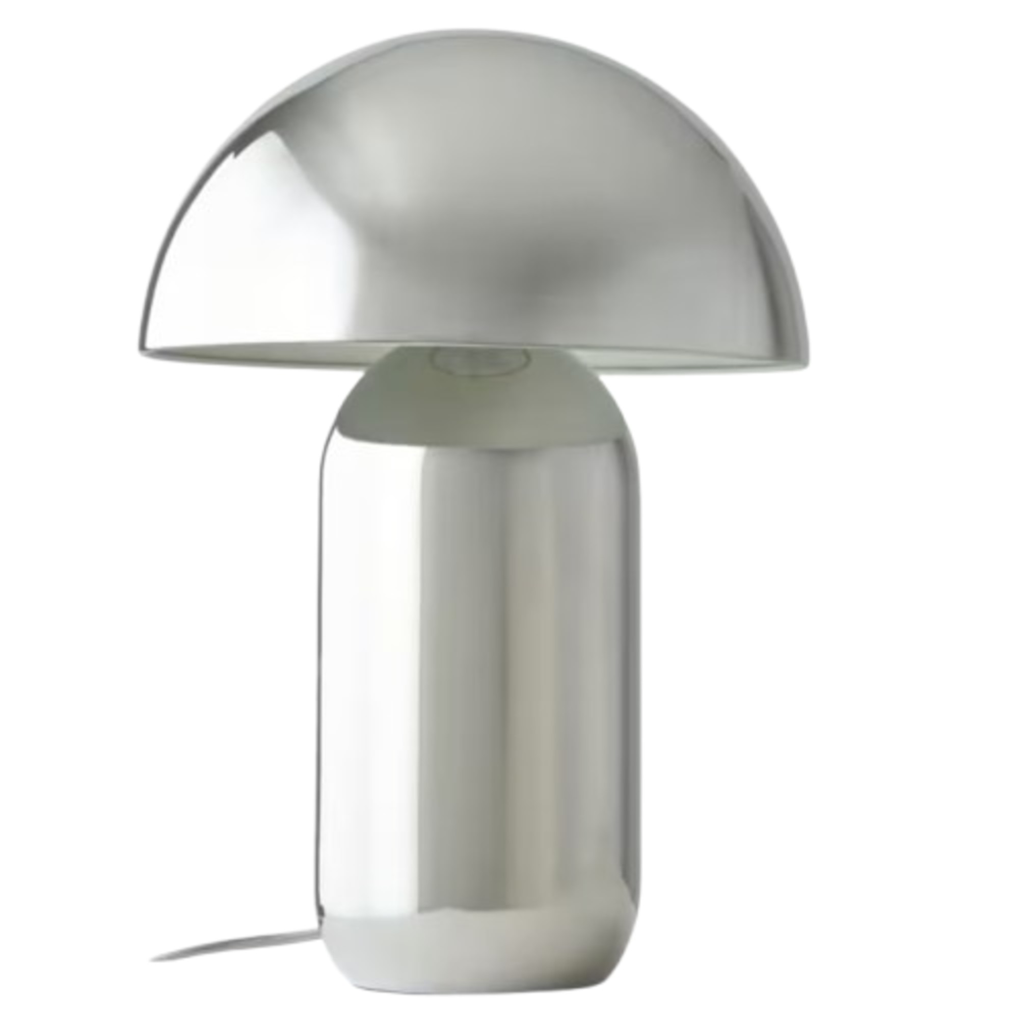 John Lewis Mushroom XL Table Lamp, Polished Chrome