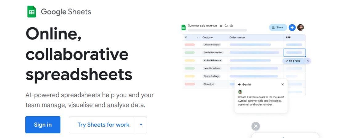 I tested Google Sheets and found it to be a highly collaborative spreadsheet editing tool with robust features