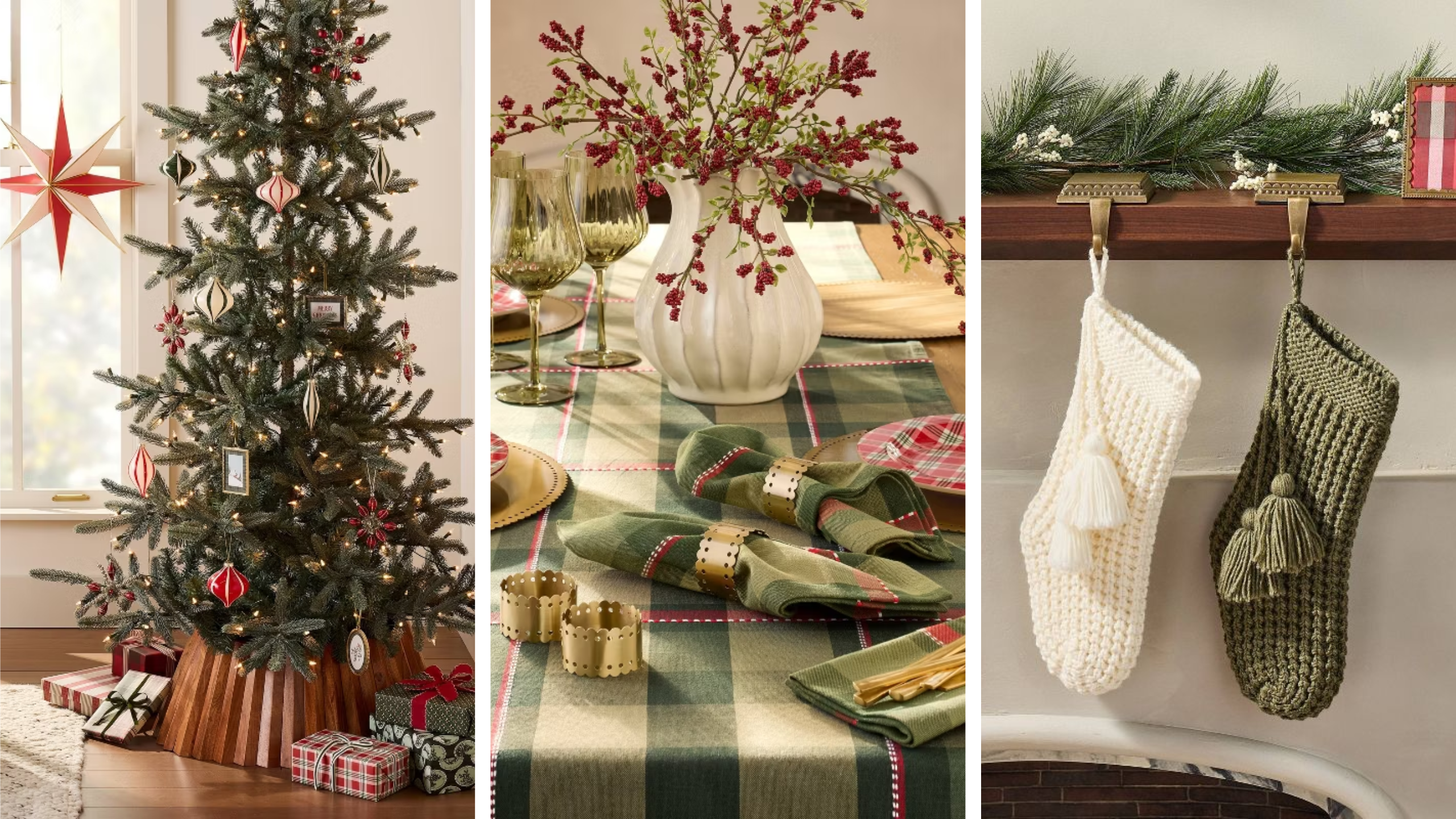 holiday decor from Joanna Gaines' Christmas collection at Target