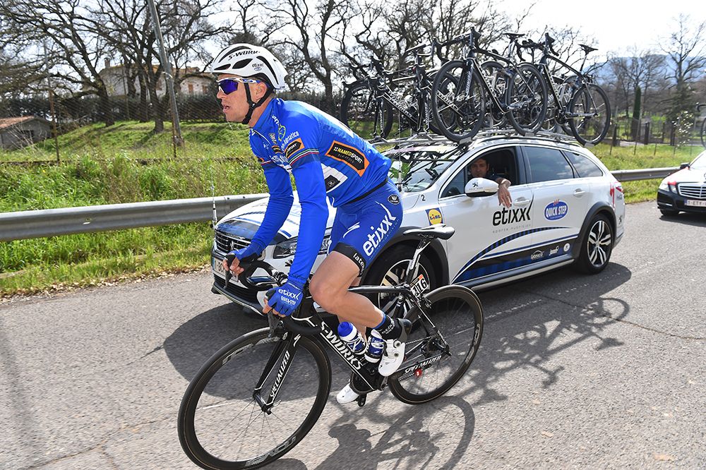 Zdenek Stybar took control of the blue jersey on day two