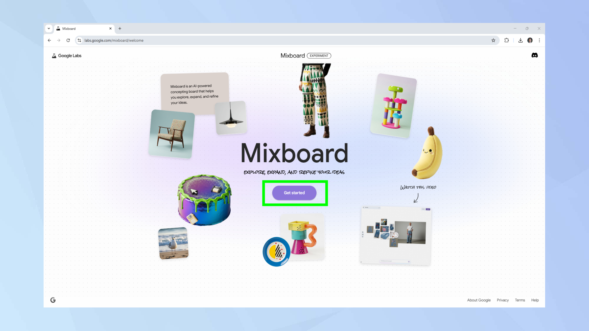 Mixboard Get Started