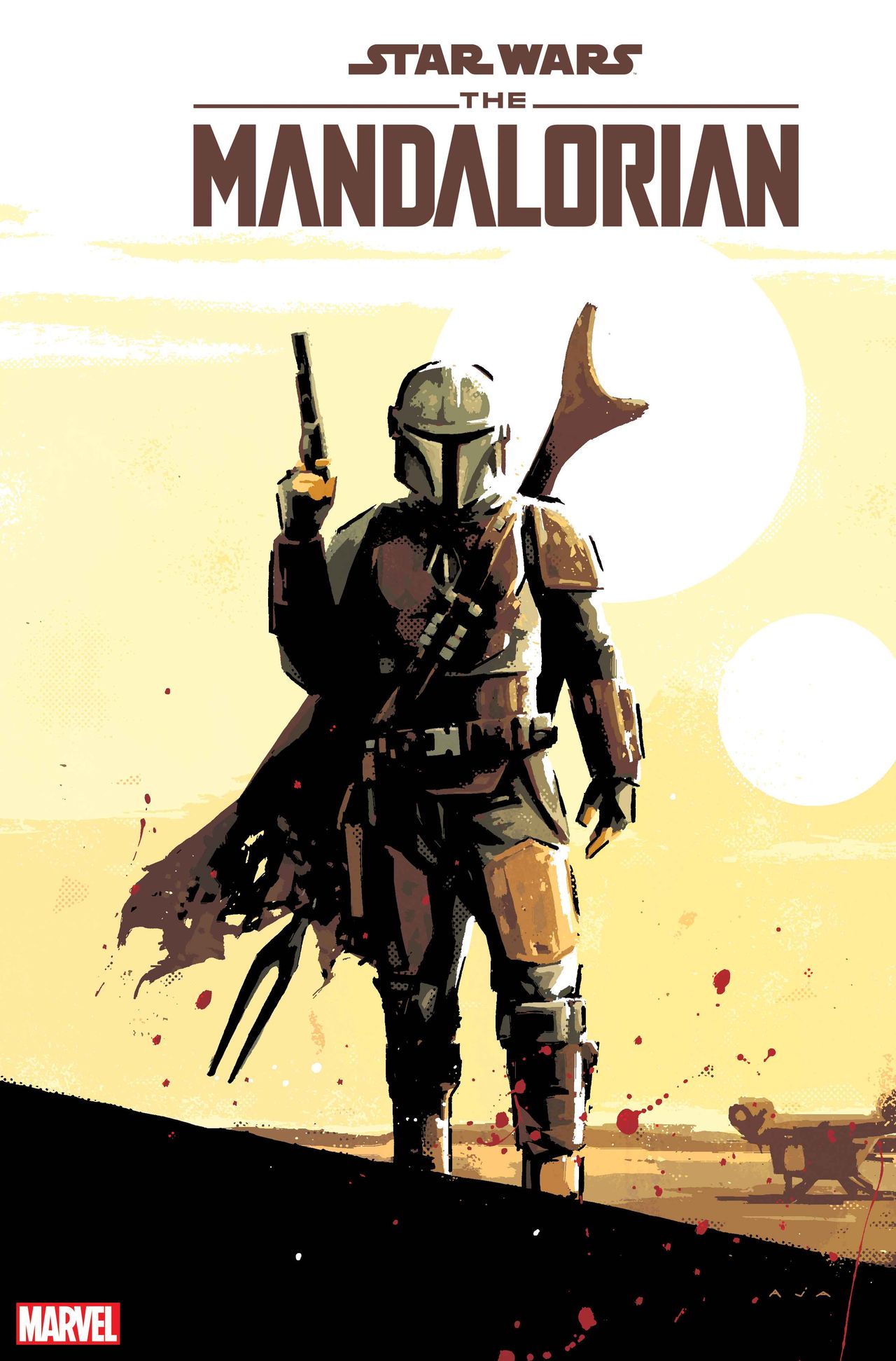 Star Wars: The Mandalorian #1 variant cover by David Aja