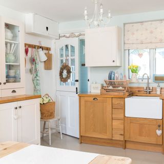 kitchen with kitchen sink and kitchen cabinet