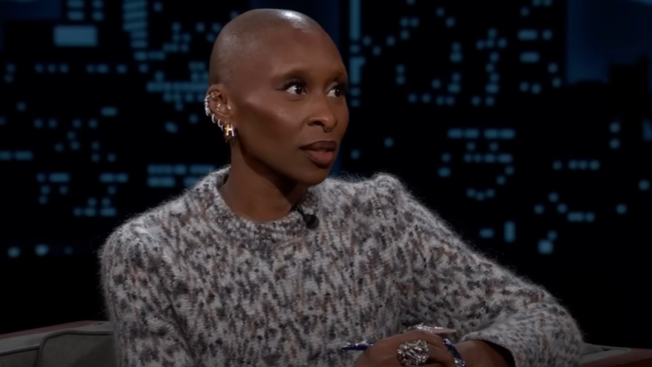 Cynthia Erivo on Jimmy Kimmel Live. 