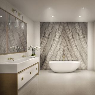 bathroom with washbasin and bathtub