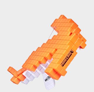 Nerf Minecraft Pillager's Crossbow on a plain background